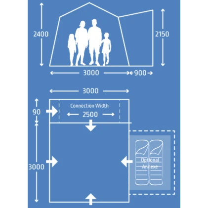 Kampa Cross AIR VW Driveaway 9120001236 - Image 2