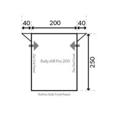 Dometic (Kampa) Rally 200 Pearl Grey AW0001 9120000040