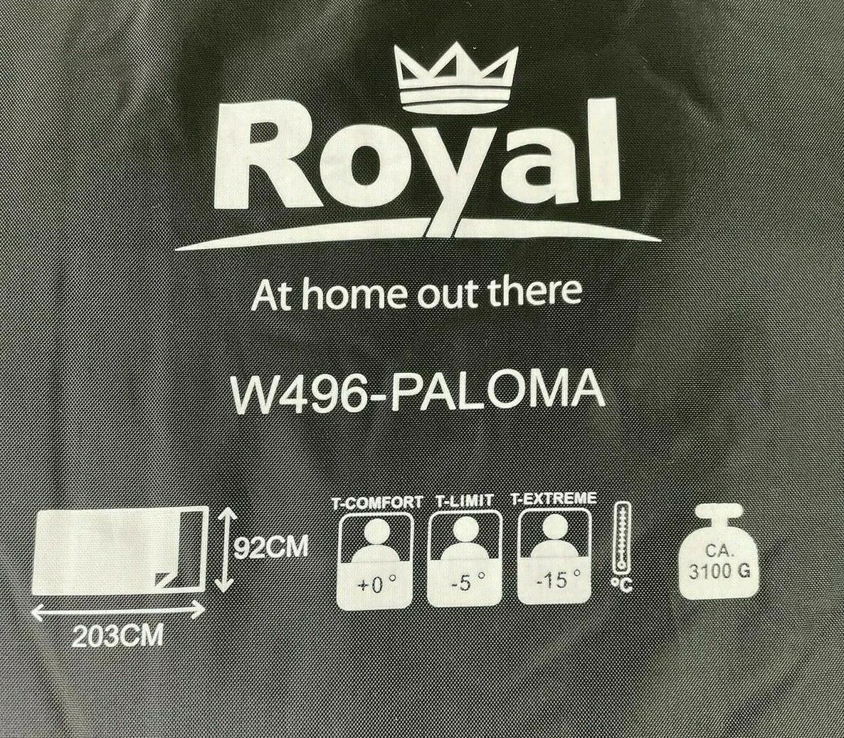 Royal Leisure Brown 'Paloma' Sleeping Bag W496 2022 - Image 2