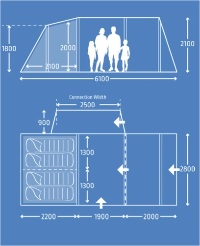 Kampa Touring AIR VW TC LH Driveaway POLYCOTTON 9120001233 - Image 2